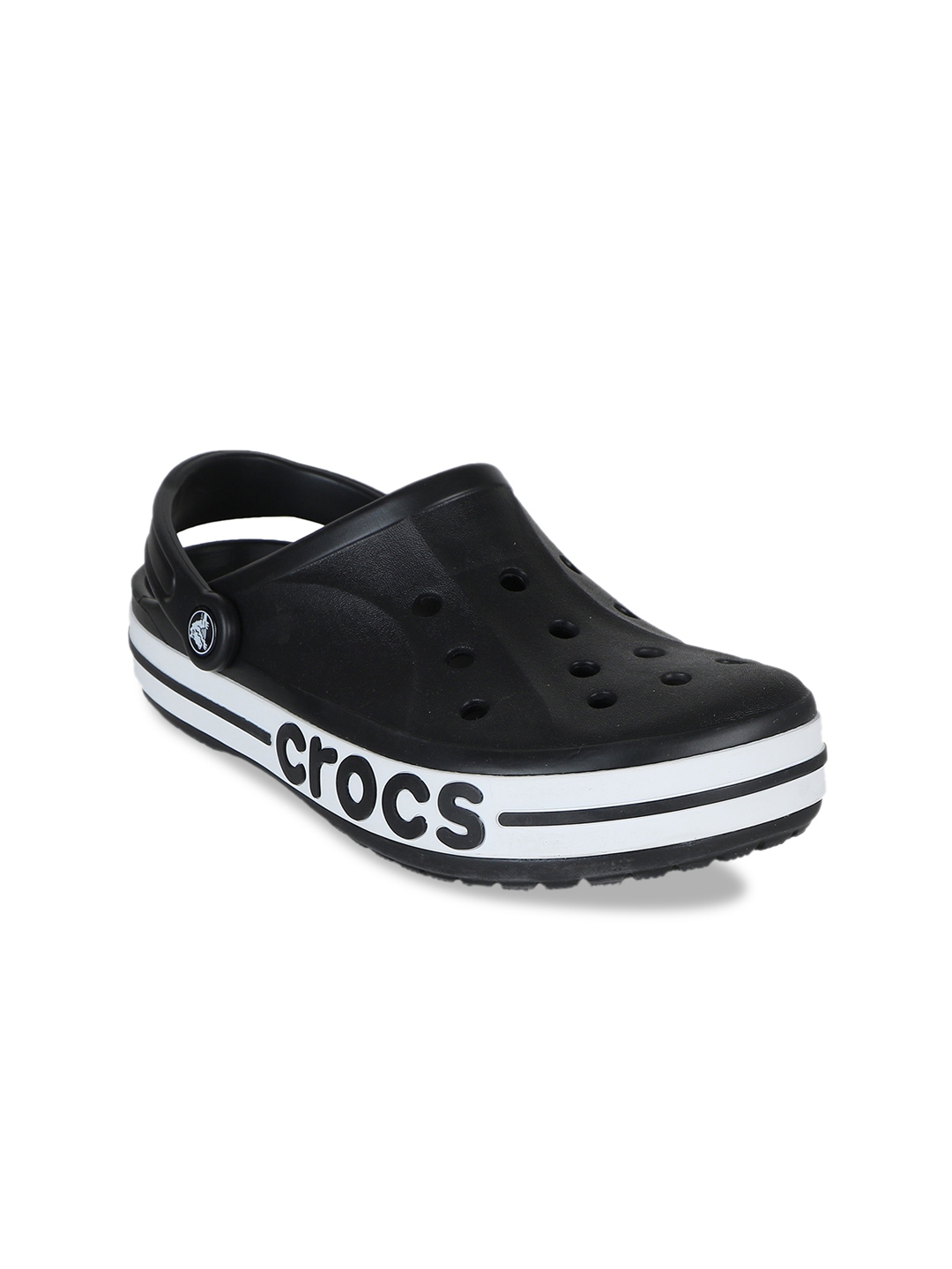 Buy Crocs Men Black & White Clogs - Sandals for Men 9648779 | Myntra