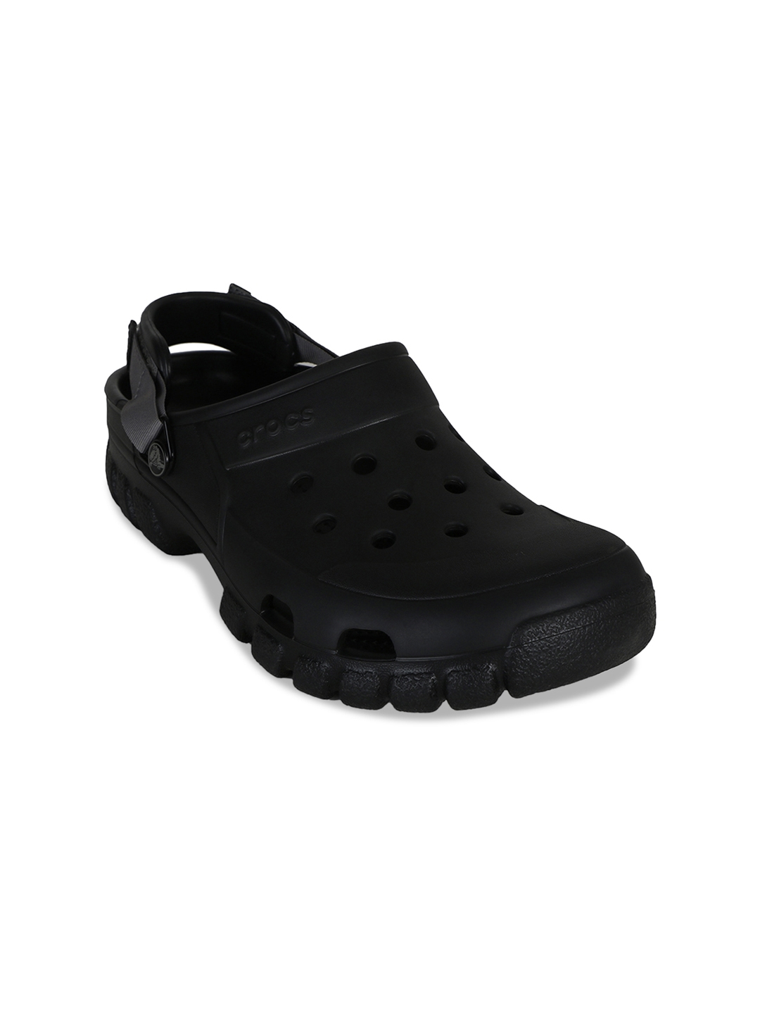solid black crocs