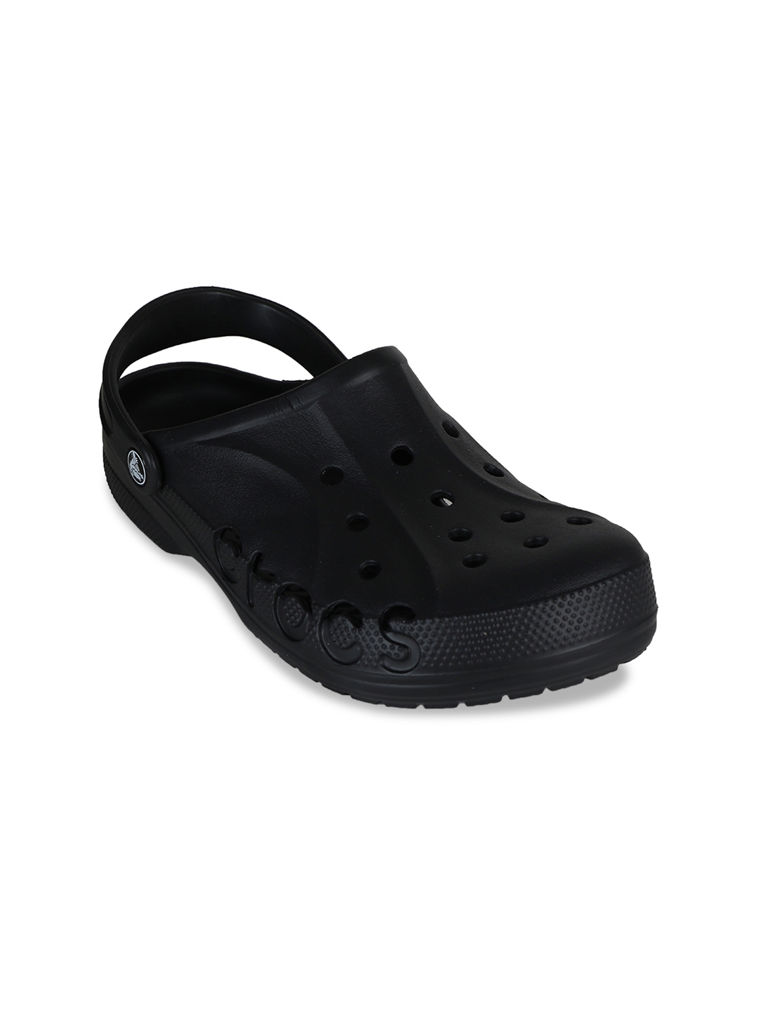 Solid black crocs on sale