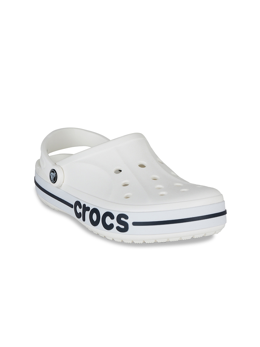 solid white crocs