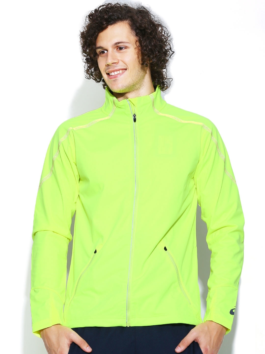 Neon green running jacket online