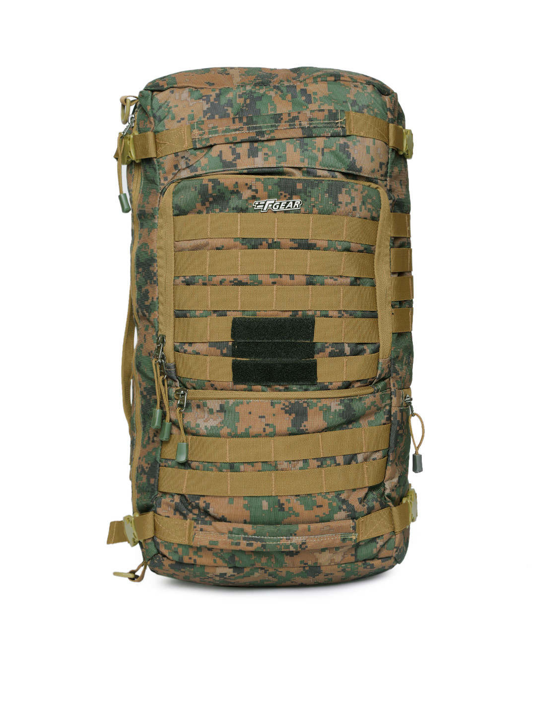 F Gear Unisex Green Printed Laptop Bag cum Backpack