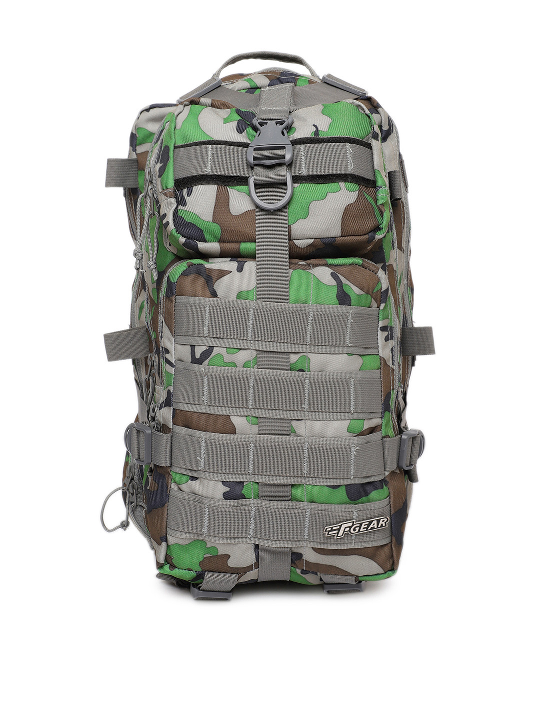 F Gear Unisex Green & Grey Backpack