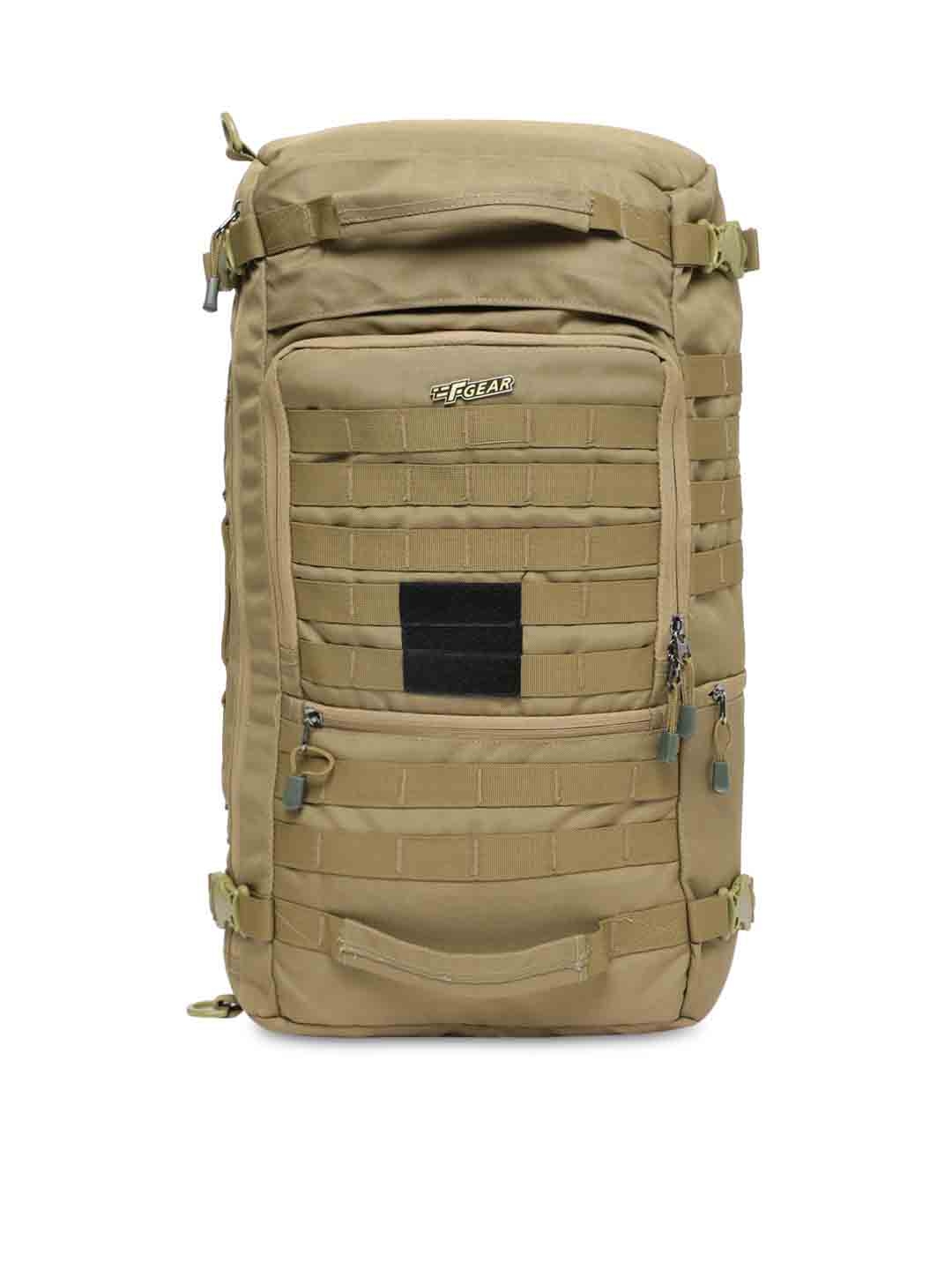 F Gear Unisex Khaki Military Garrison Laptop cum Backpacks
