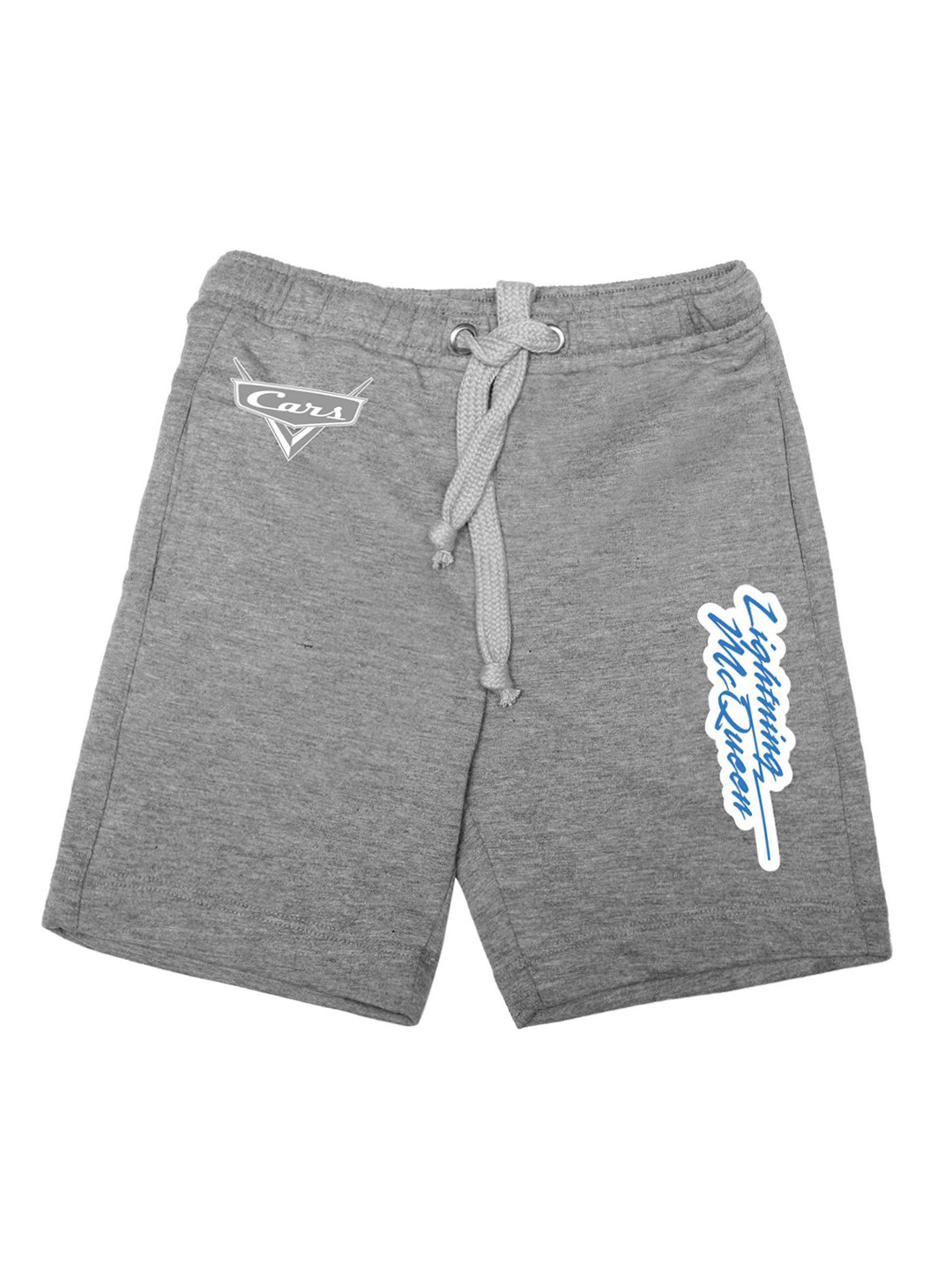 Disney by Wear Your Mind Boys Grey Self Design Regular Fit Sports Shorts