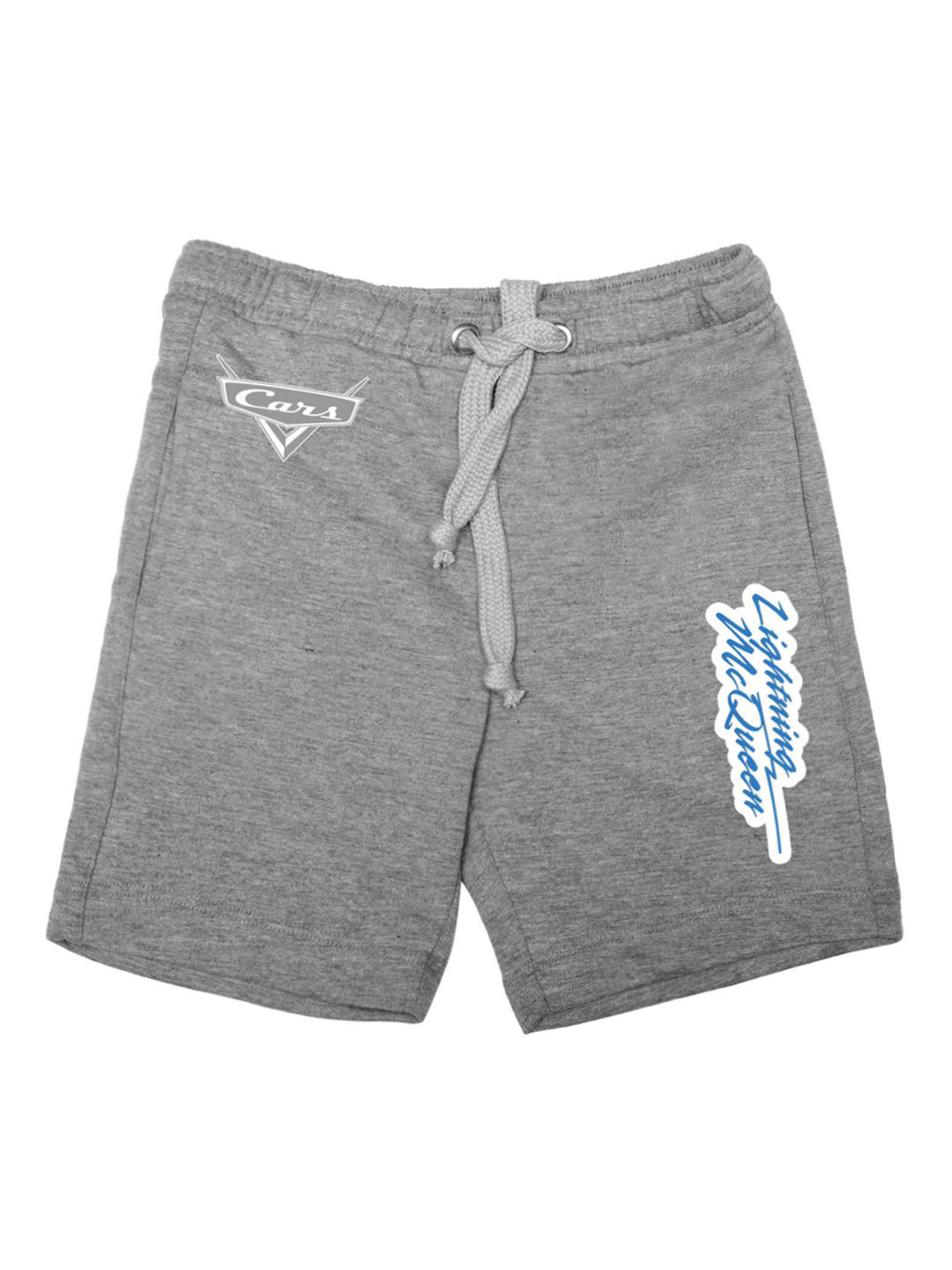 Disney by Wear Your Mind Boys Grey Self Design Regular Fit Sports Shorts