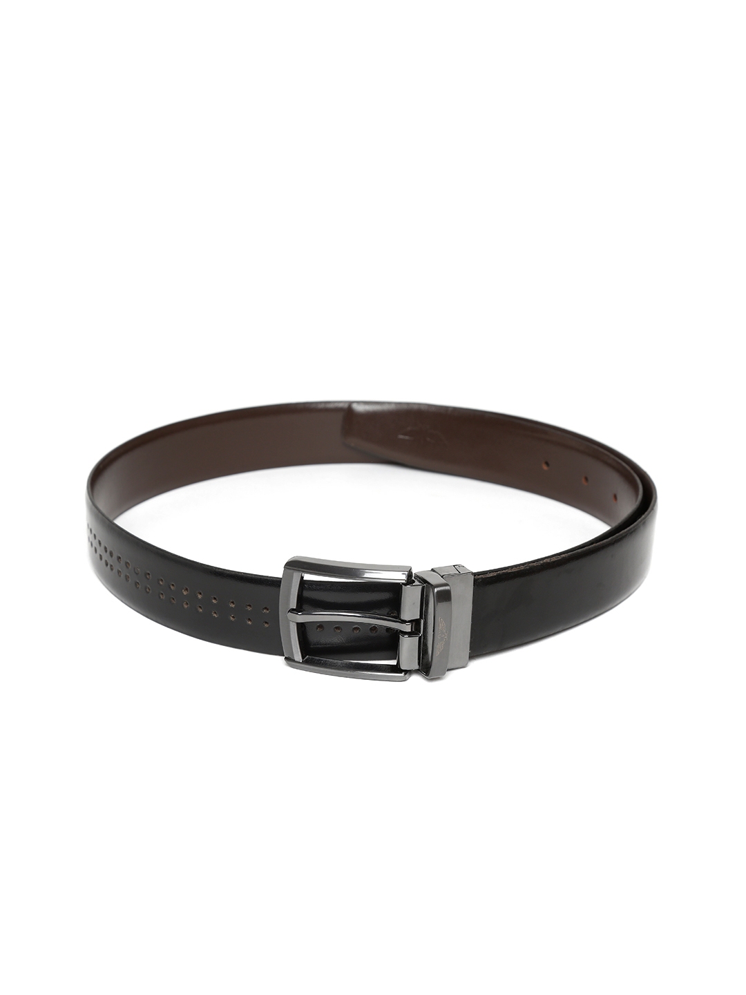 park avenue black leather belt