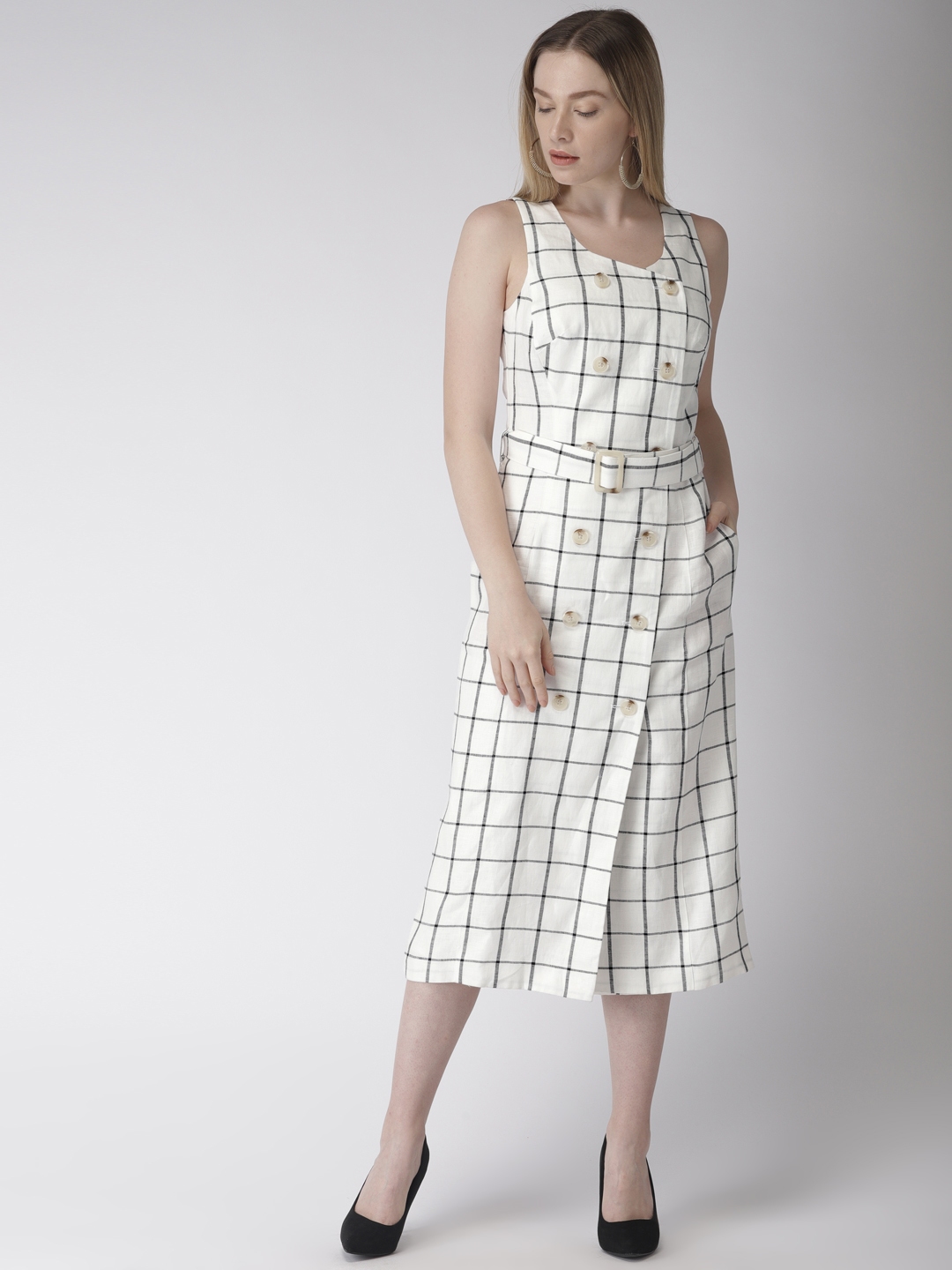 marks and spencers white dress