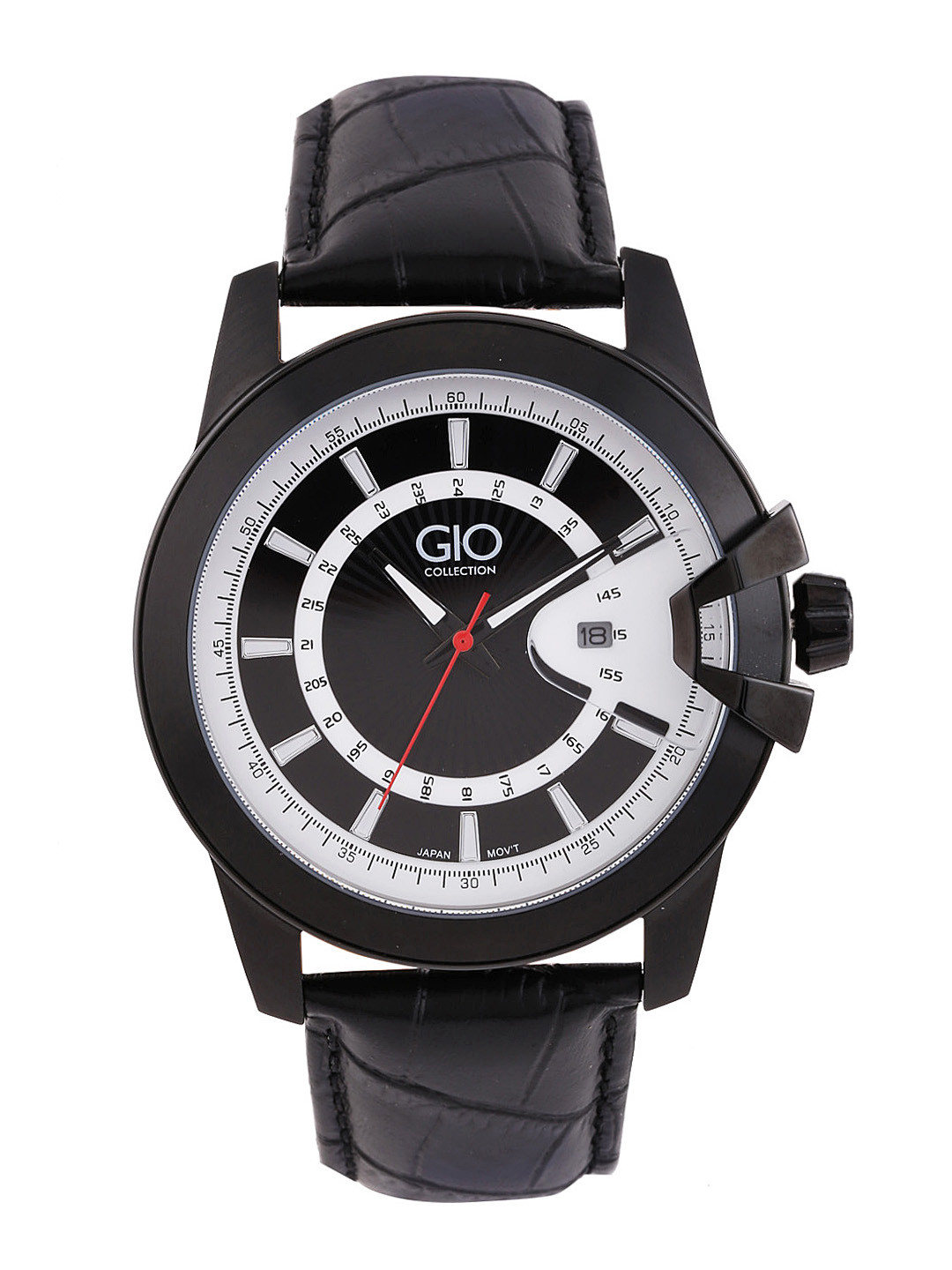 GIO COLLECTION Men Black & White Dial Watch G0066-03
