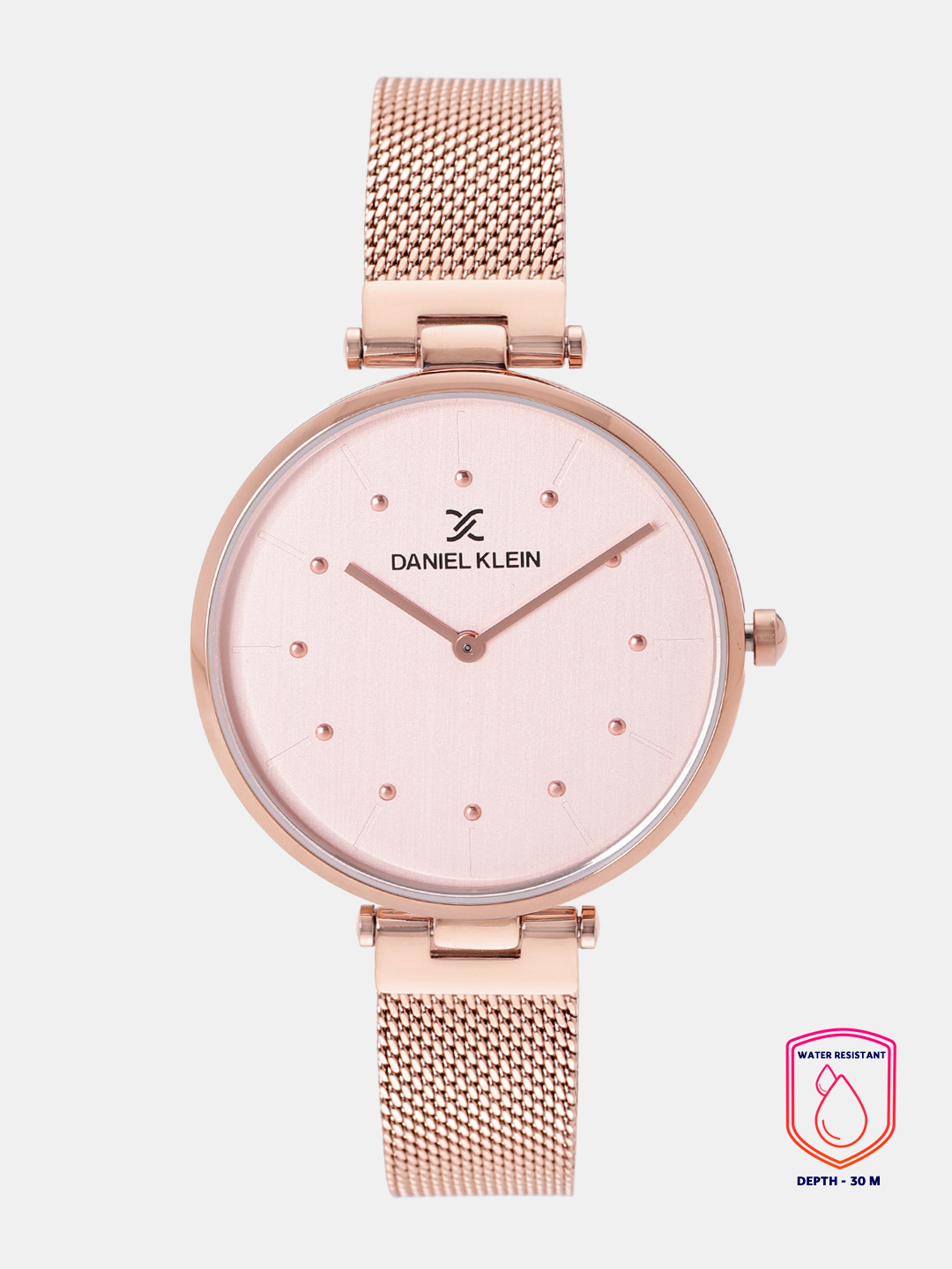 Daniel Klein Women Rose Gold-Toned Analogue Watch DK12087-3