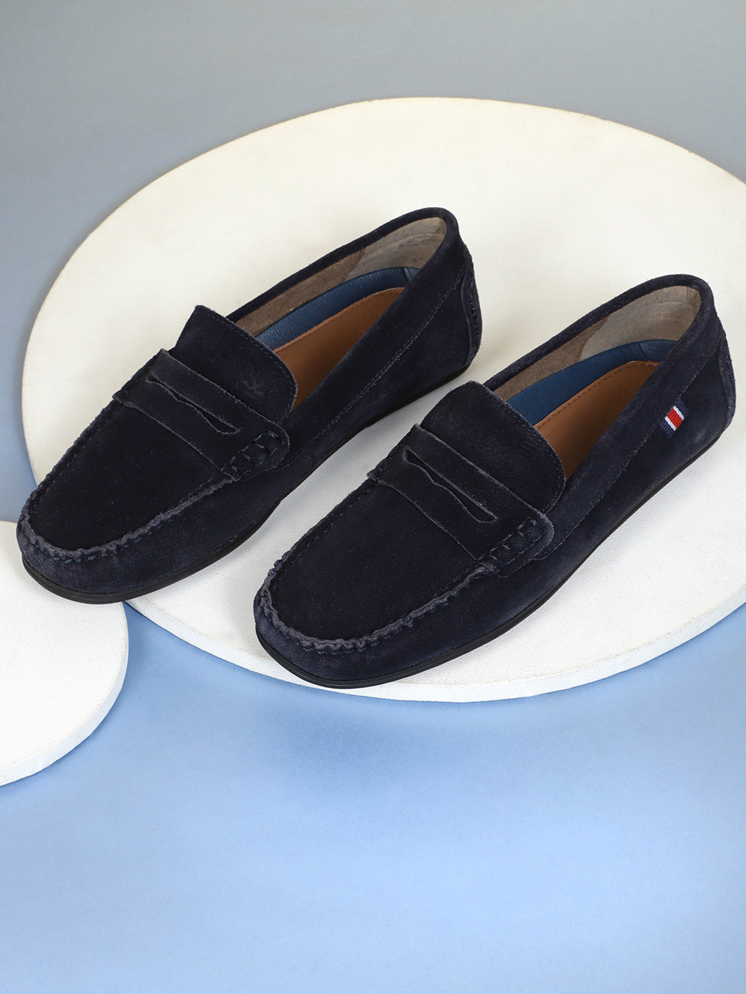 WROGN Men Navy Blue Loafers