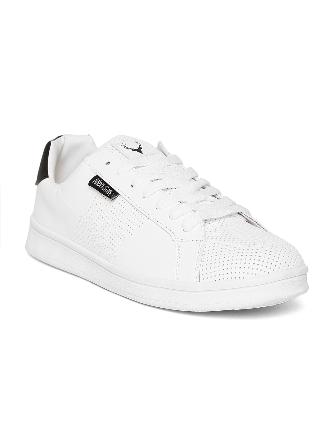 white perforated sneakers
