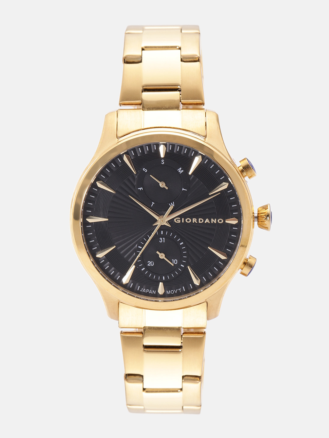 GIORDANO Men Black Analogue Watch 1946-55