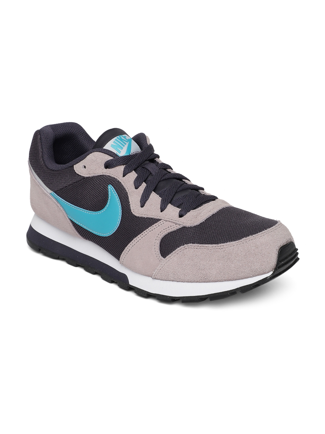 Buy Nike Men Black Grey MD Runner 2 ES1 Suede Sneakers Casual Shoes for Men 9797953 Myntra