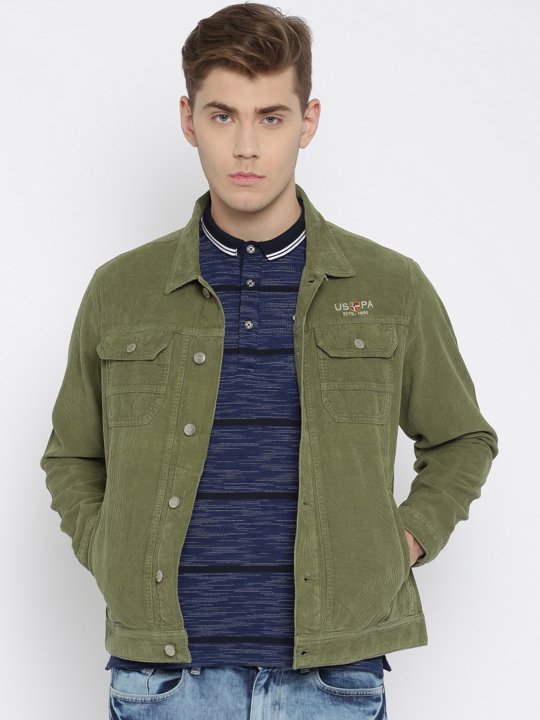 Us polo assn corduroy jacket sale
