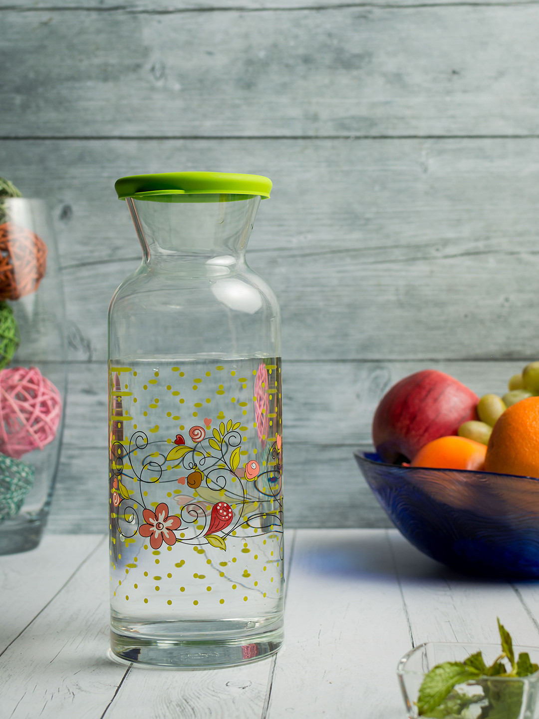 Pasabahce Transparent Carafe With Silicon Lid 1.26 Litre