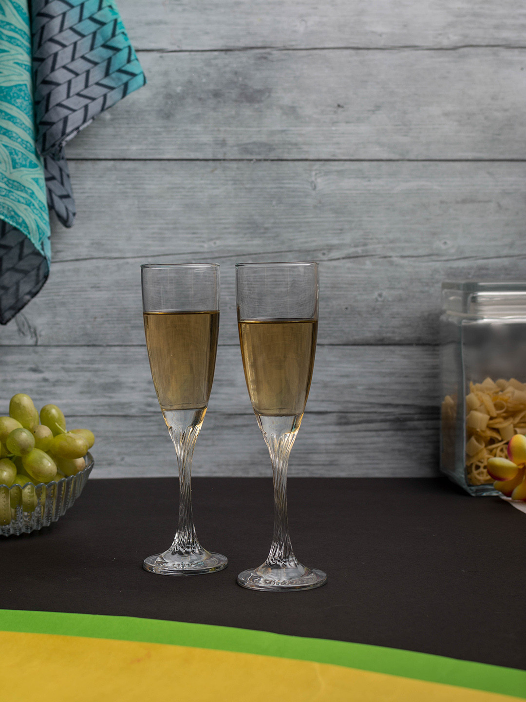 Pasabahce Set of 6 Transparent Champagne Glasses 150ml each