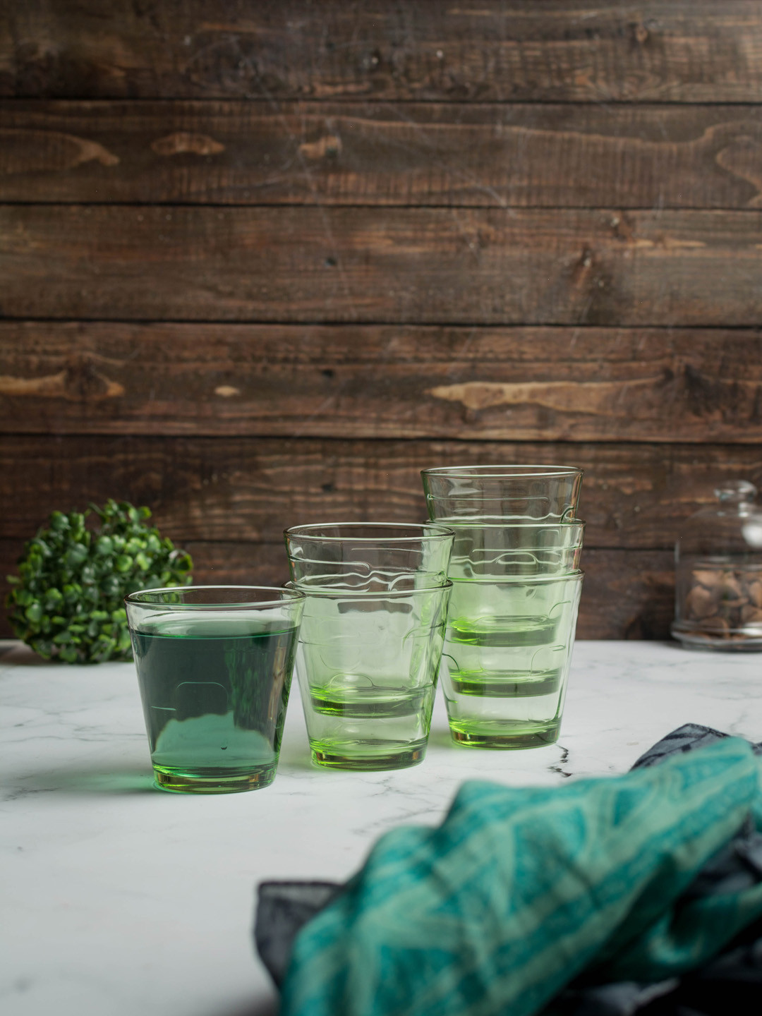 Pasabahce Set of 6 Deco Tumbler Lime Green Tumblers 250ML