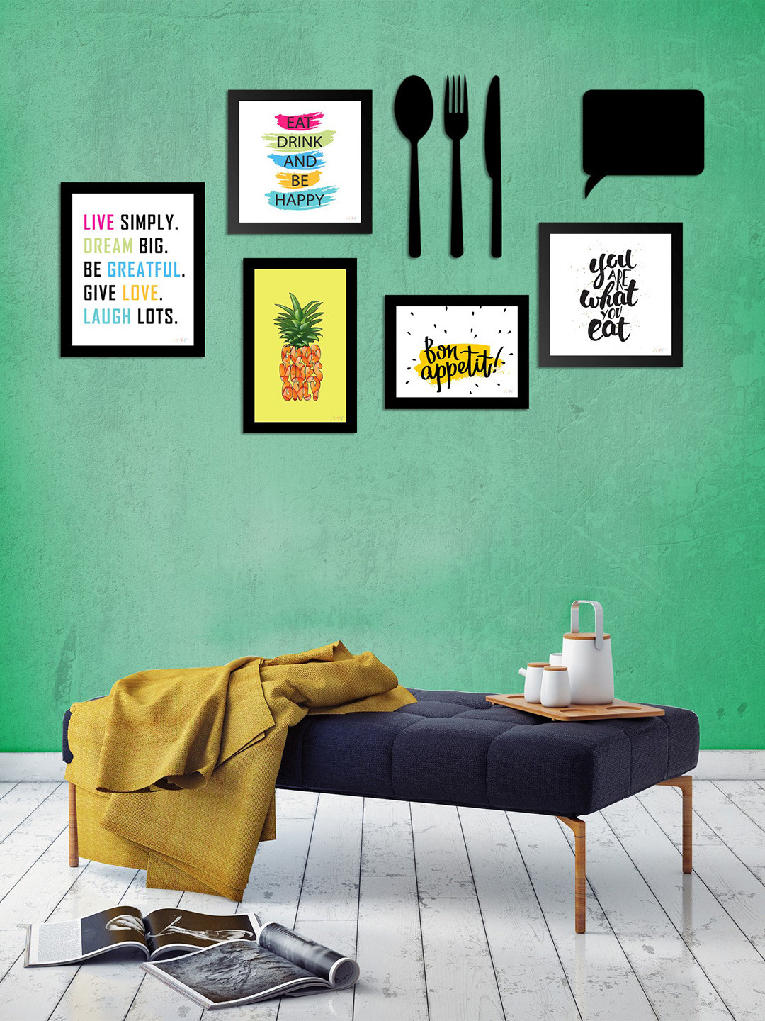 Art Street Set of 5 Motivational Framed Wall Art