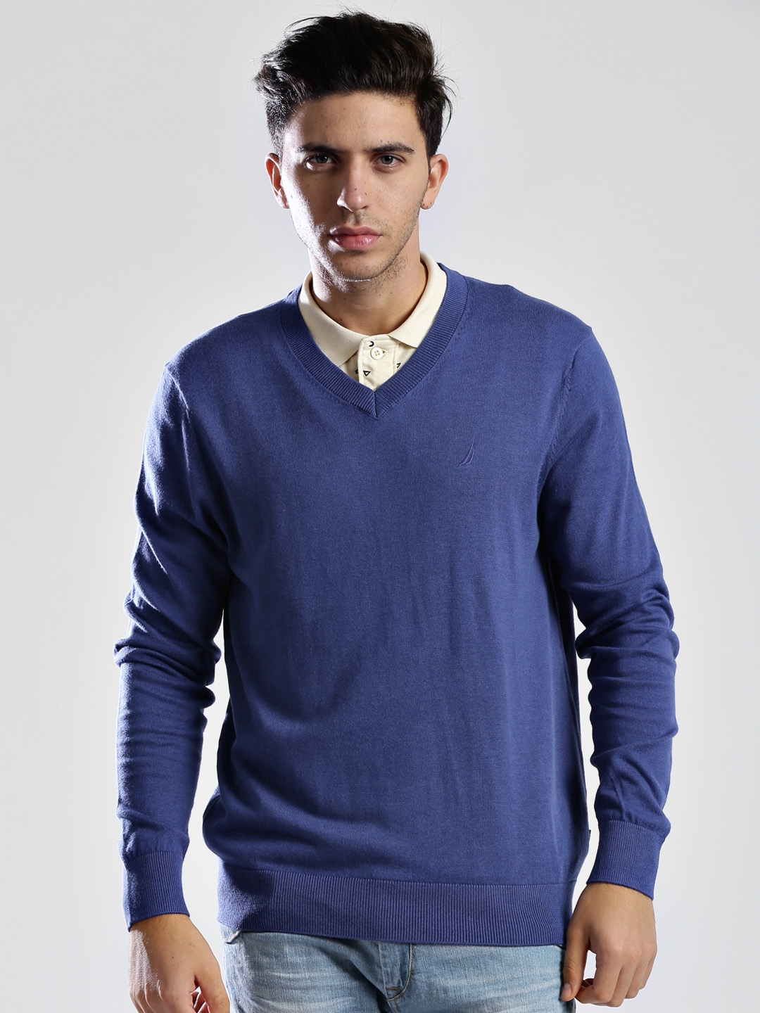 Blue nautica sweater shop
