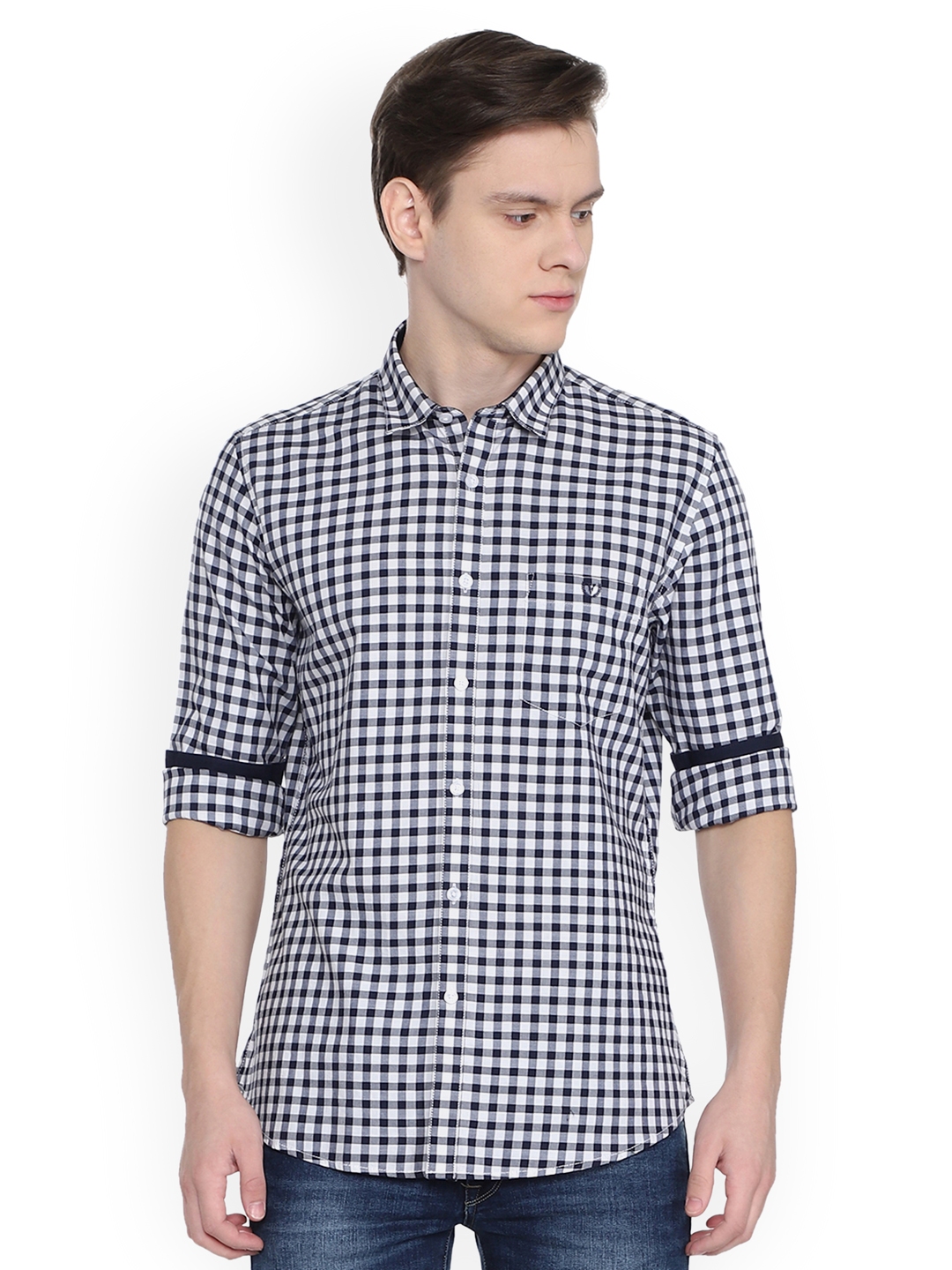 Van heusen sport men's checkered casual shirt online