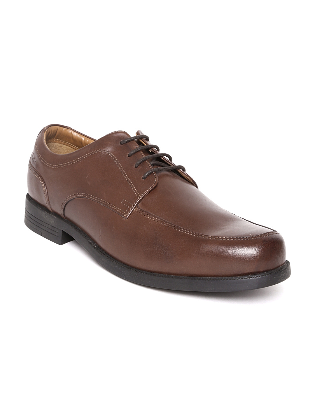 Clarks Men Brown Leather Formal Shoes