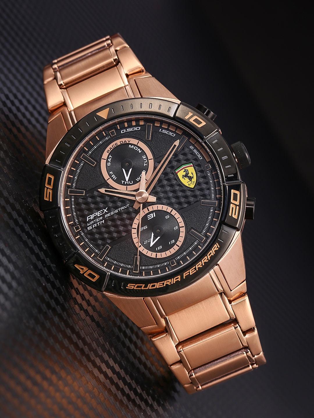 Buy SCUDERIA FERRARI Apex Men Black Analogue Watch 0830640