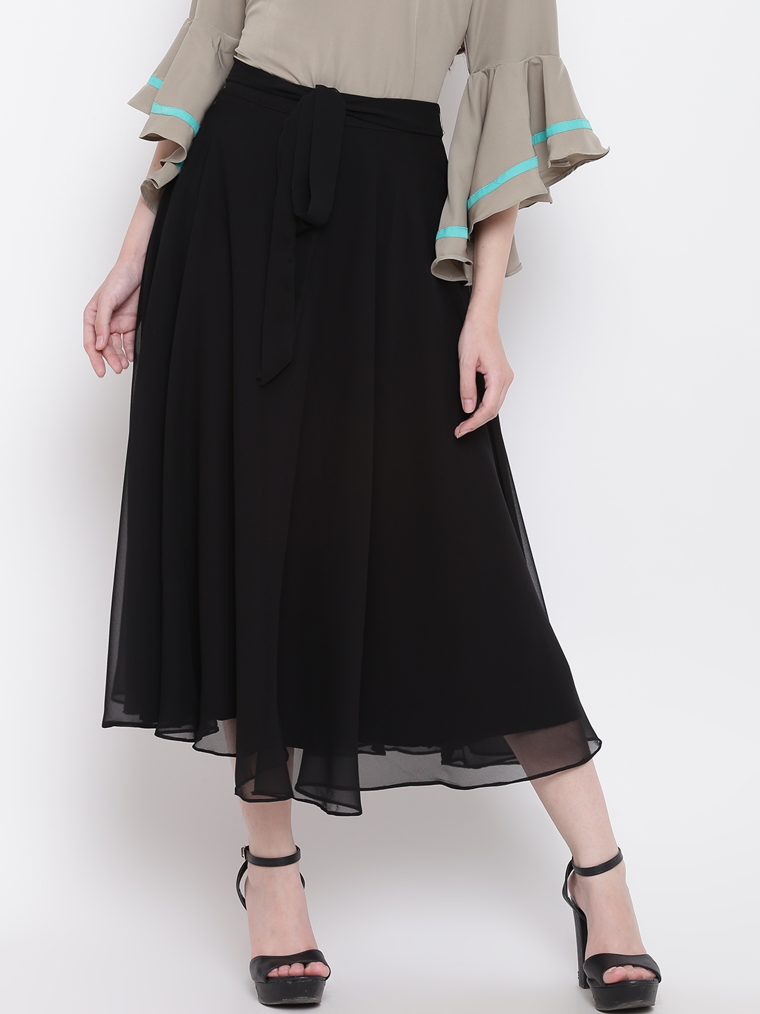 Myntra shop black skirt