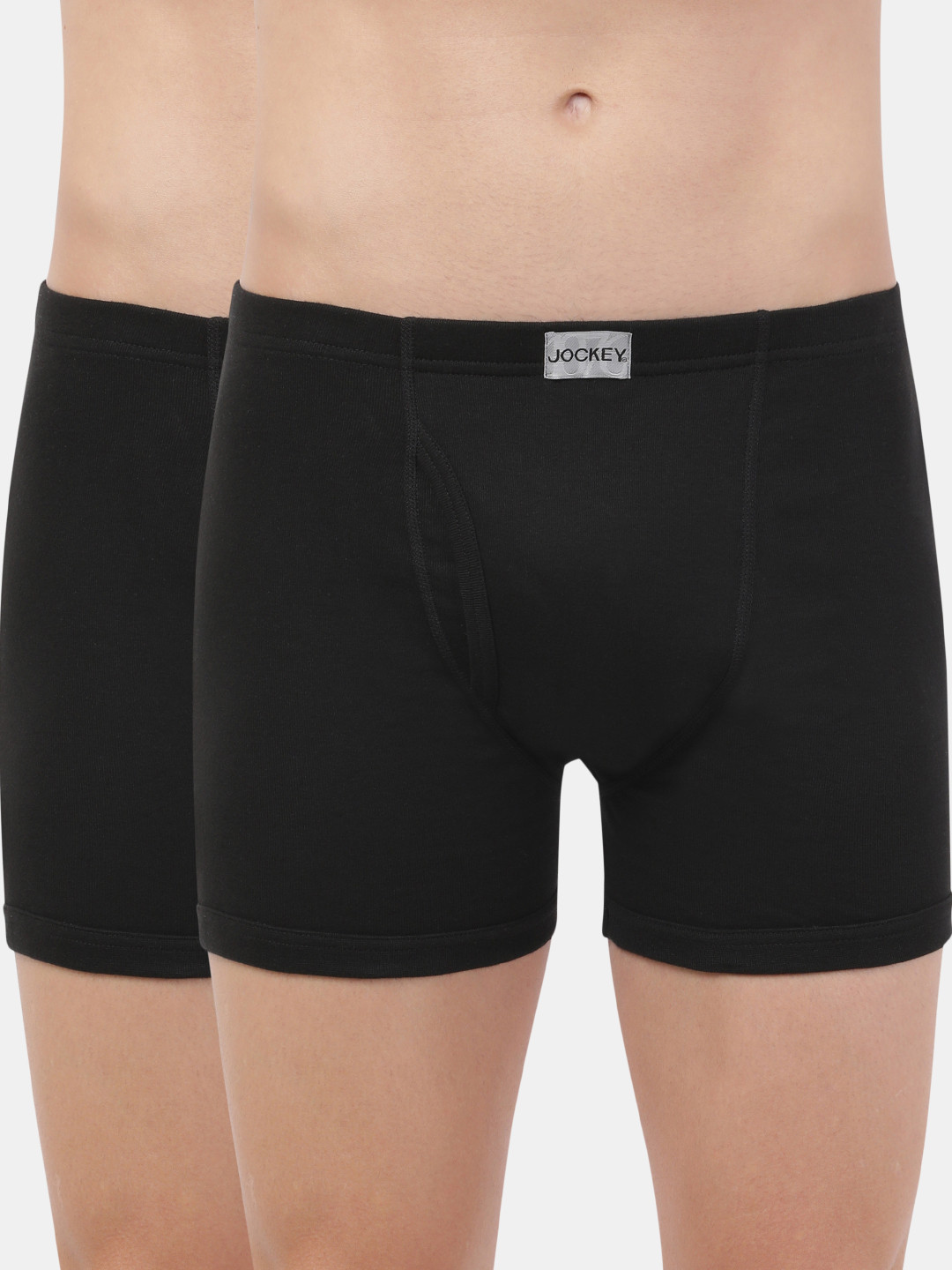 Jockey Men Pack of 2 Black Boxer Briefs 8008-0205
