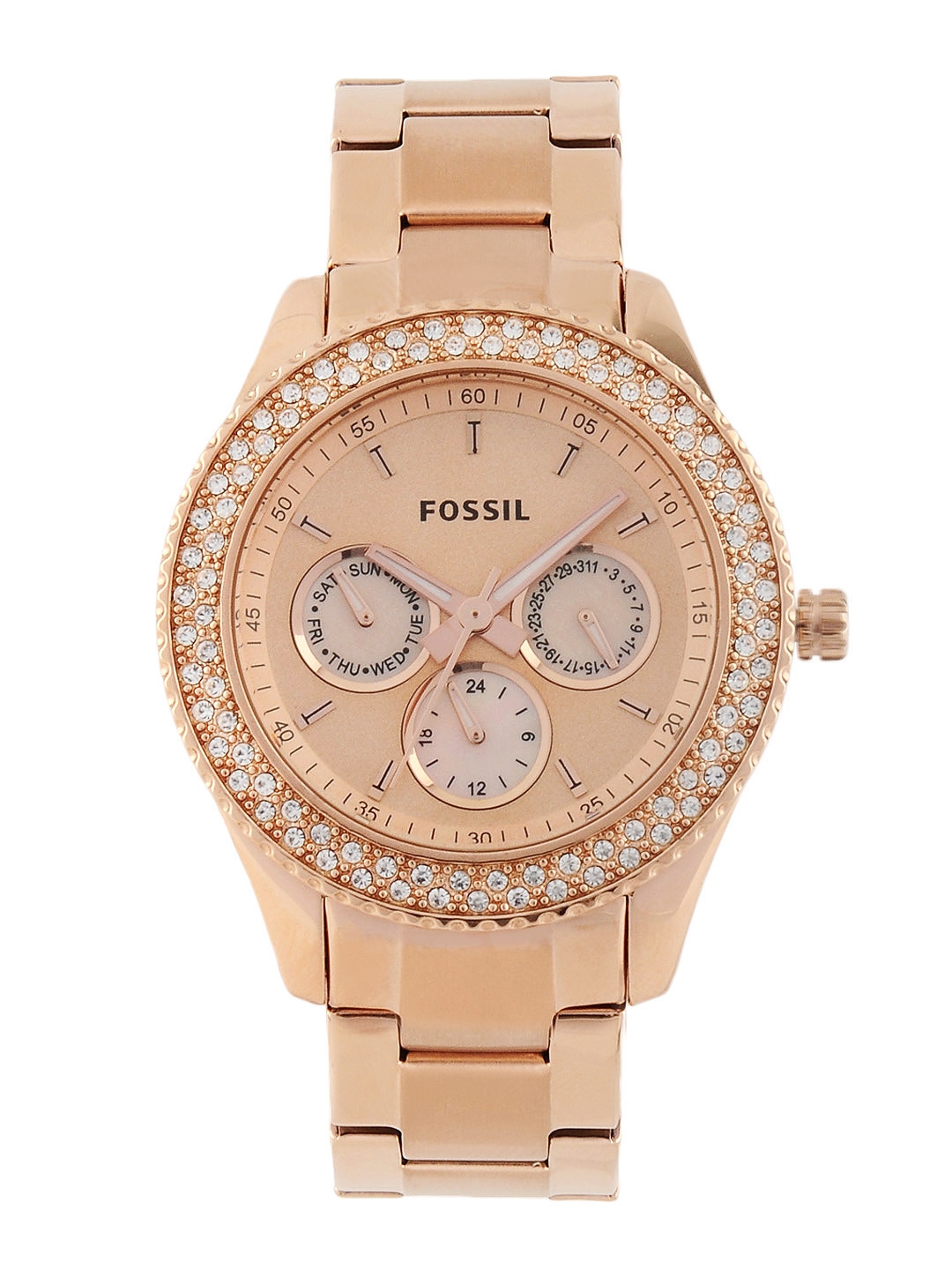 Buy Fossil Women Rose Gold Toned Dial Watch ES3003 Watches for