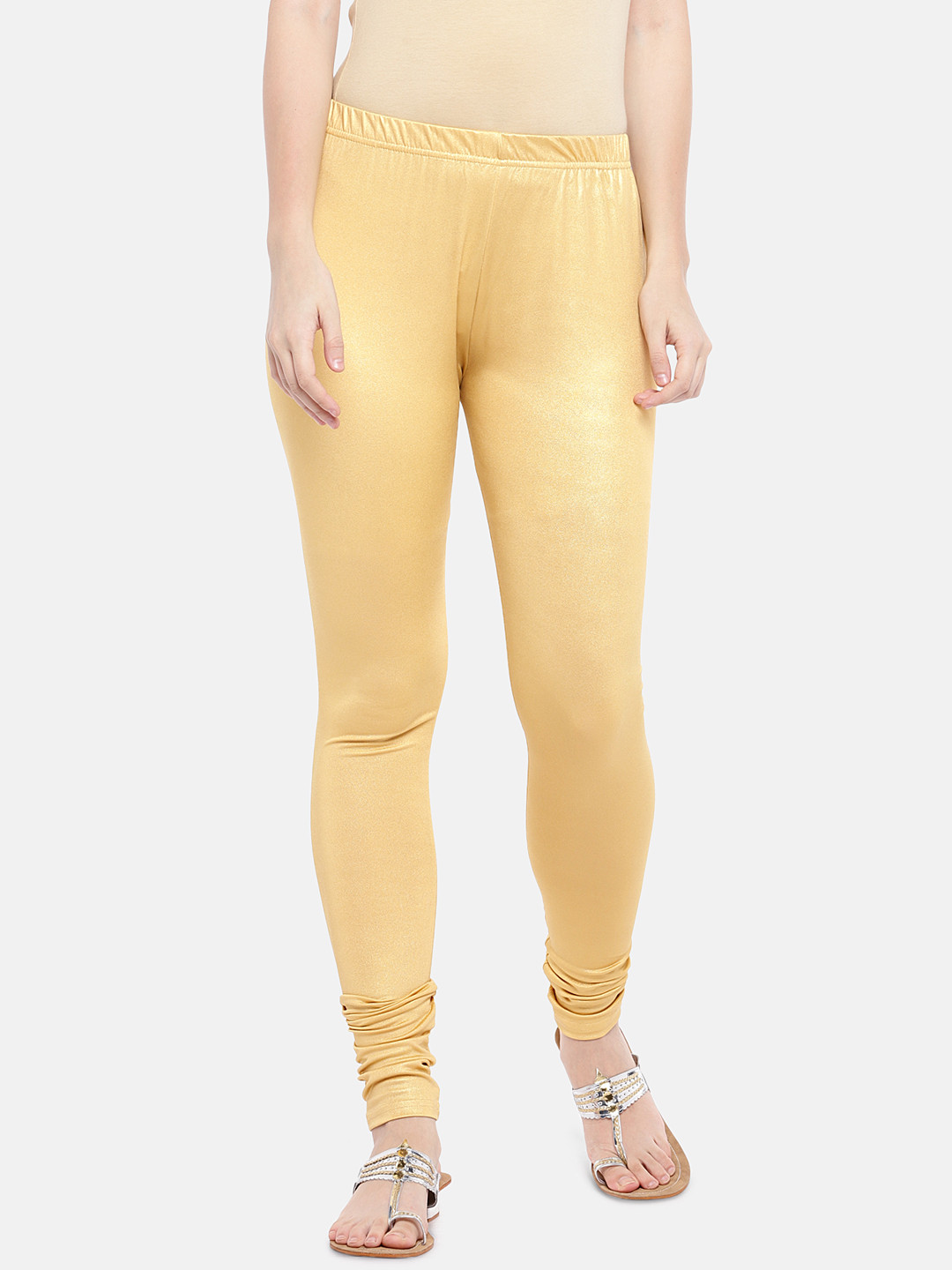 golden leggings yellow gold leggings