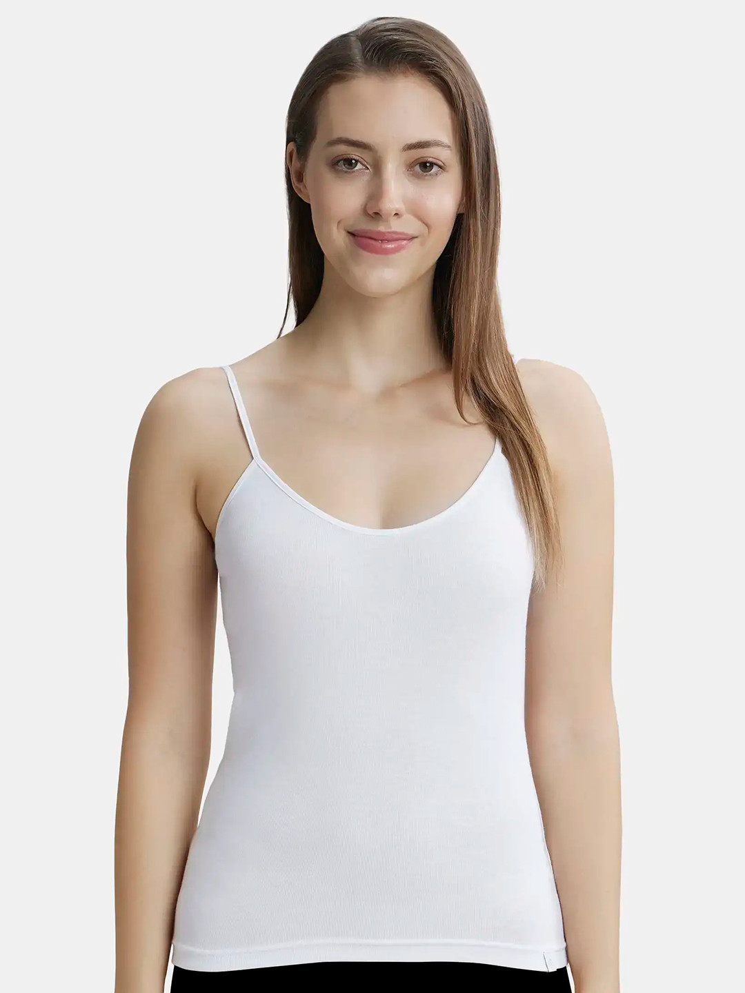 Jockey Super Rib Camisole with Adjustable Straps and StayFresh Treatment -1487