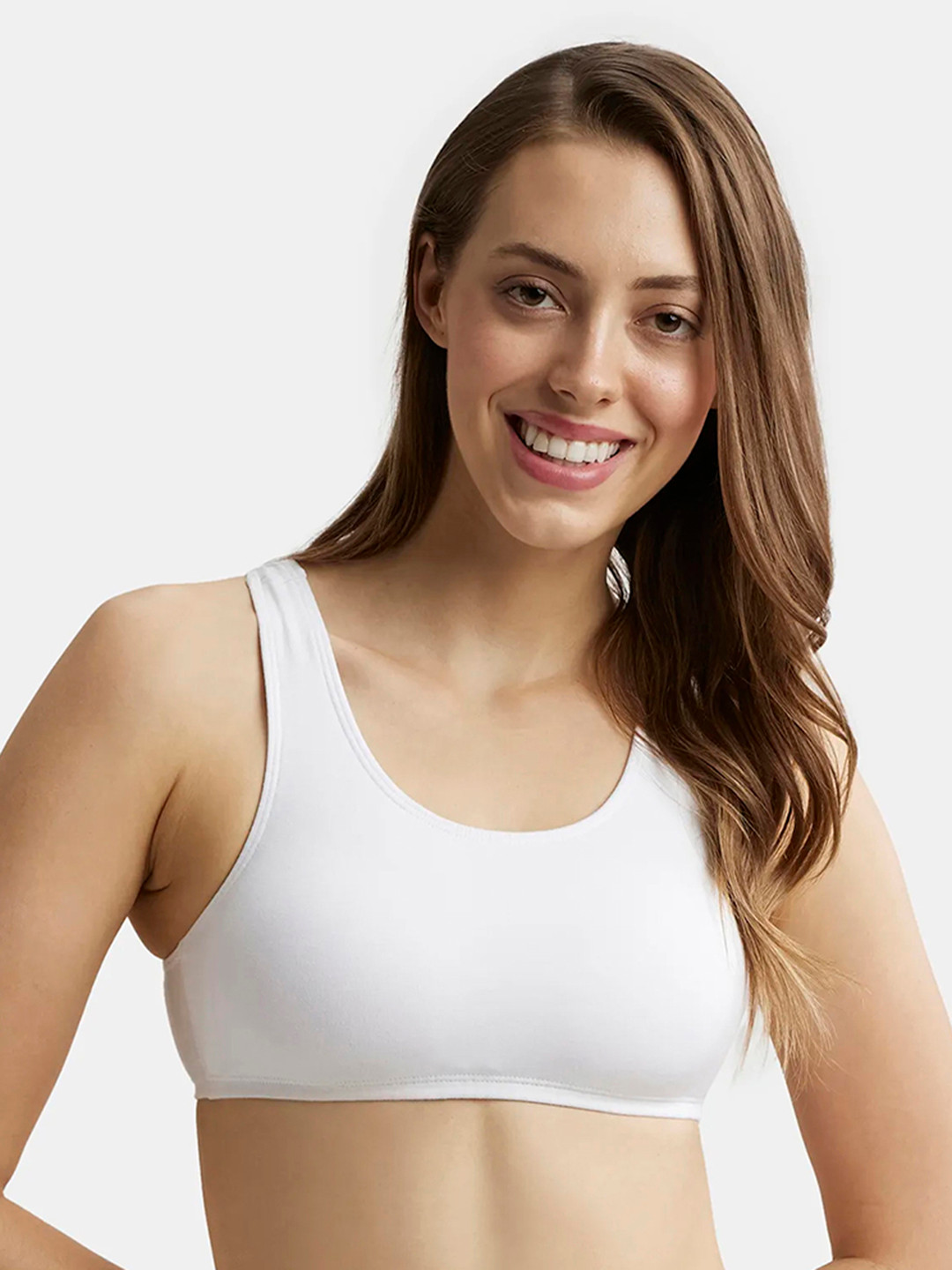 Jockey Super Combed Cotton Stretch StayFresh Slip On Crop Top-1582