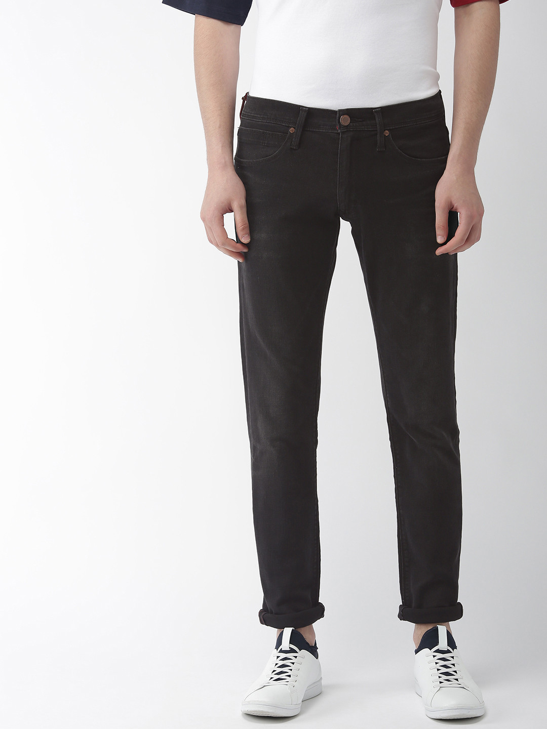 Levis Men Black 65505 Skinny Straight Fit Mid-Rise Redloop Performance Stretchable Jeans