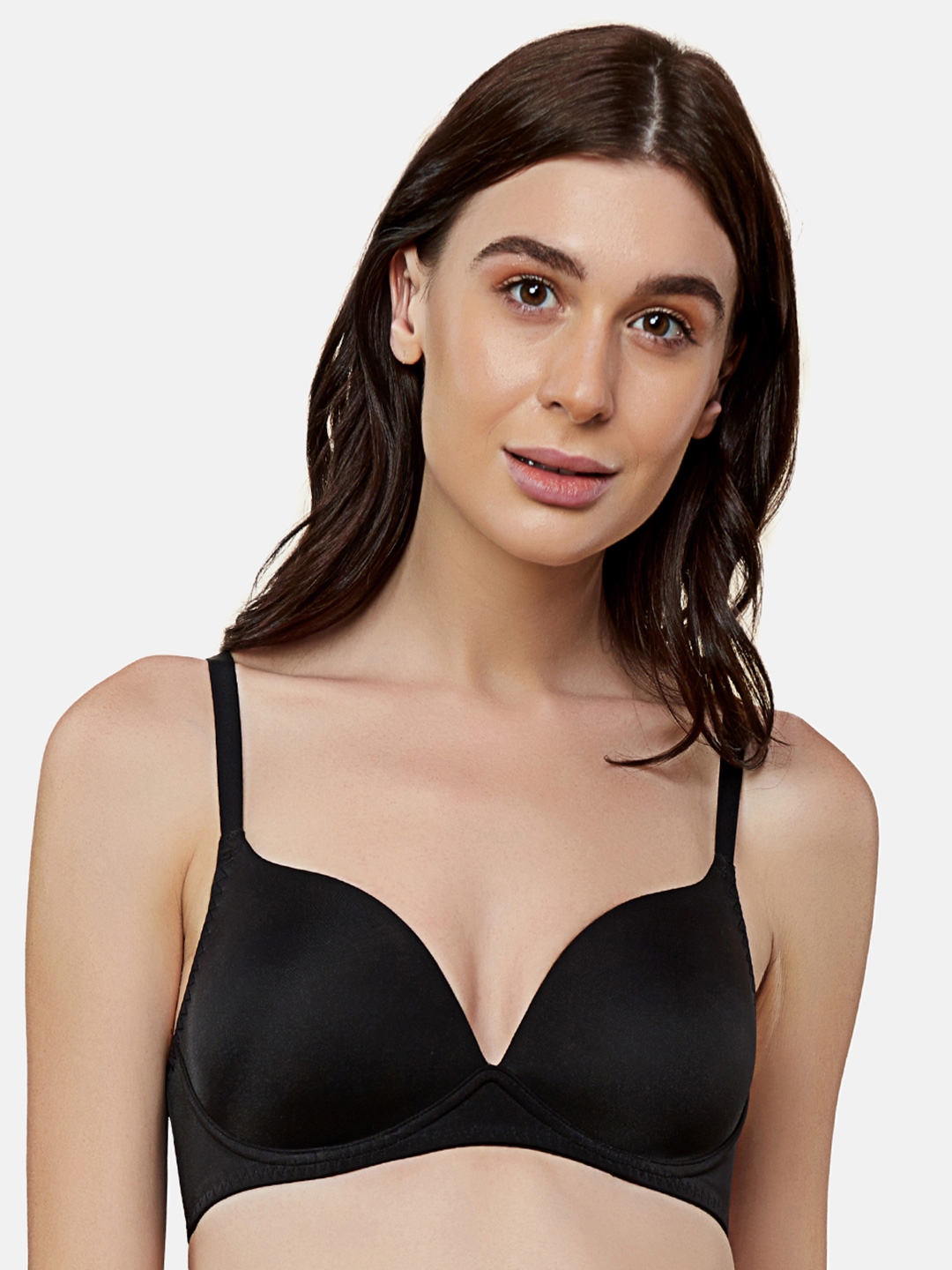 Buy Triumph Comfort Touch 01 Padded Wireless Everyday Invisible T-Shirt Bra  - Blue online