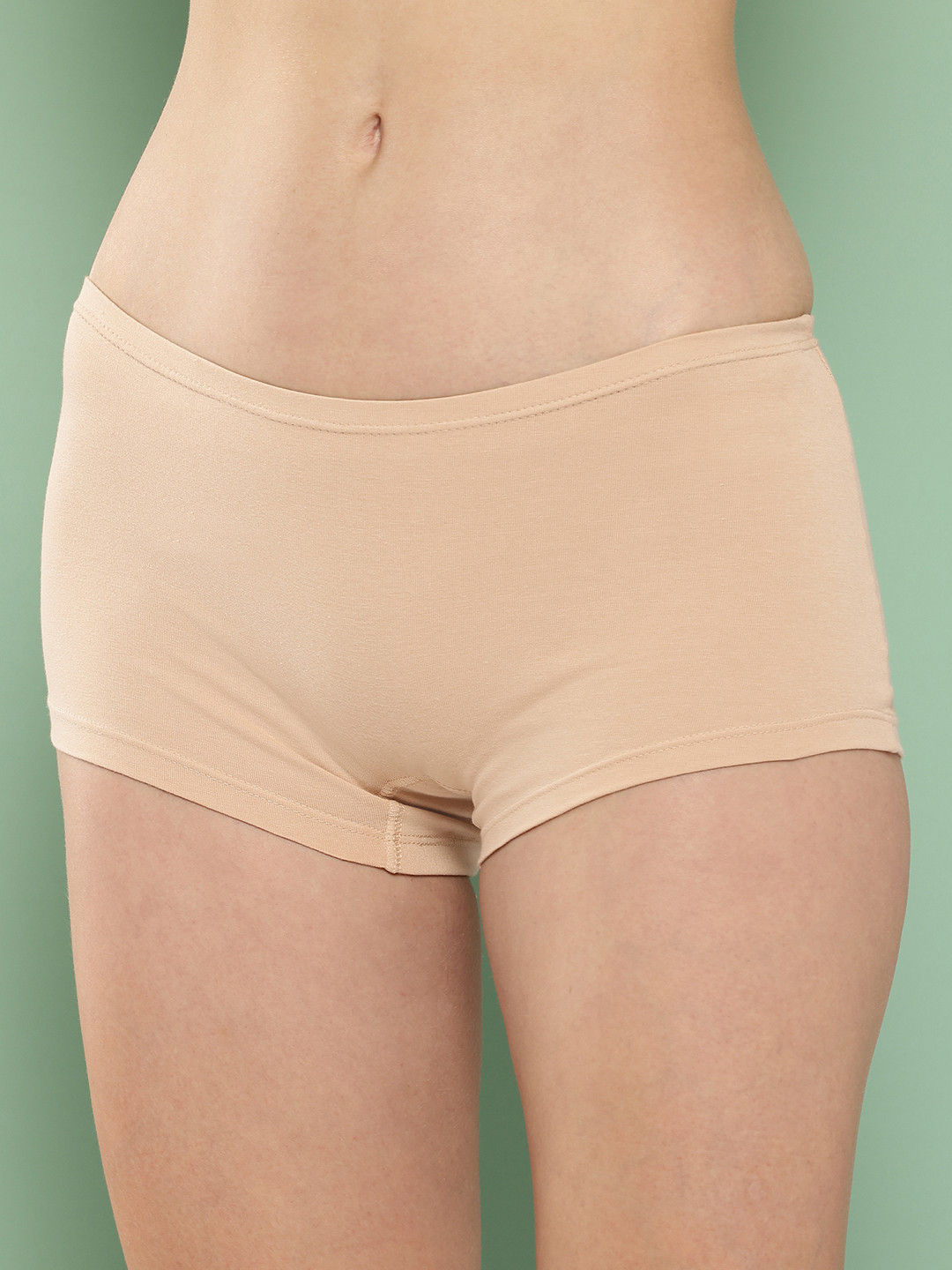 Fruit of the Loom Women Pack of 3 Assorted Solid Boy Shorts m-joy-skin-3