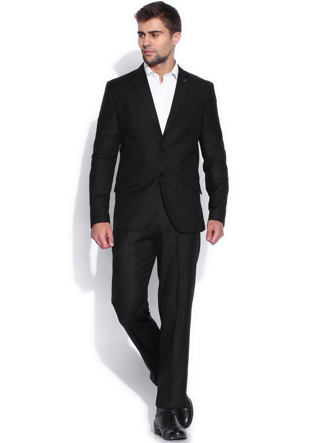 myntra black suit