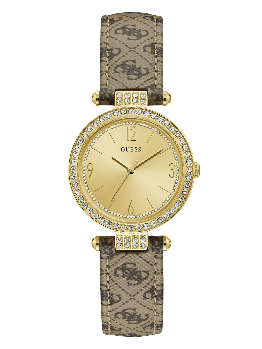 GUESS Women Gold-Toned Analogue Watch W1230L2