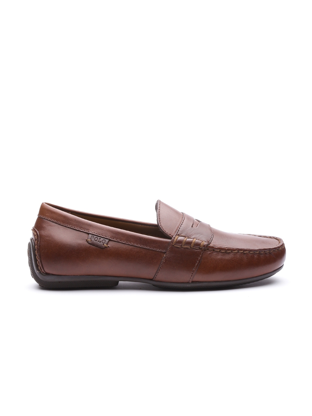 Buy Polo Ralph Lauren Men Brown Solid Leather Driving Shoes - Casual Shoes  for Men 9999359 | Myntra