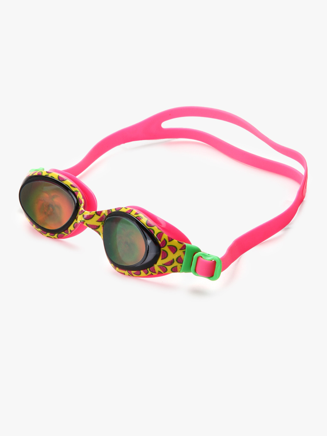 Speedo Kids-Unisex Pink and Yellow Swimming Goggles 810488B575