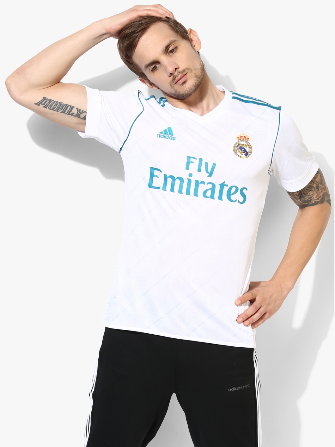 Buy Real H White Football Sports Jersey 