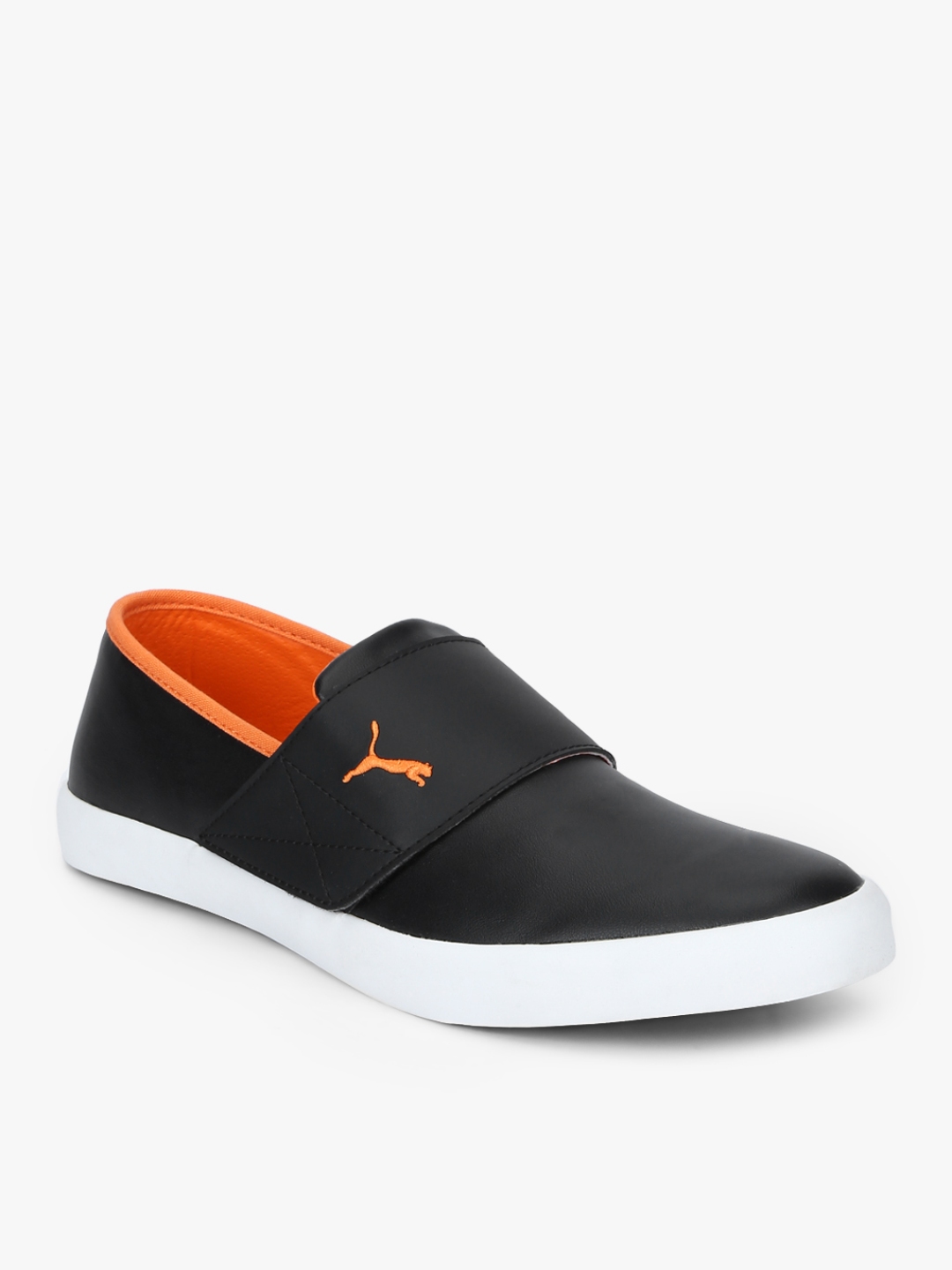 puma milano slip on sneakers black