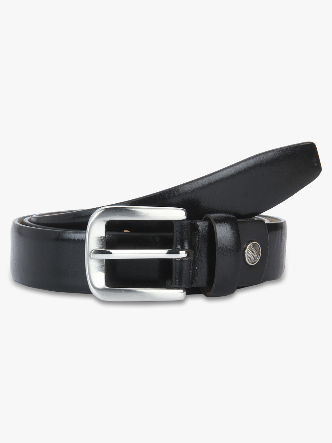Black Leather Single Side Belt
