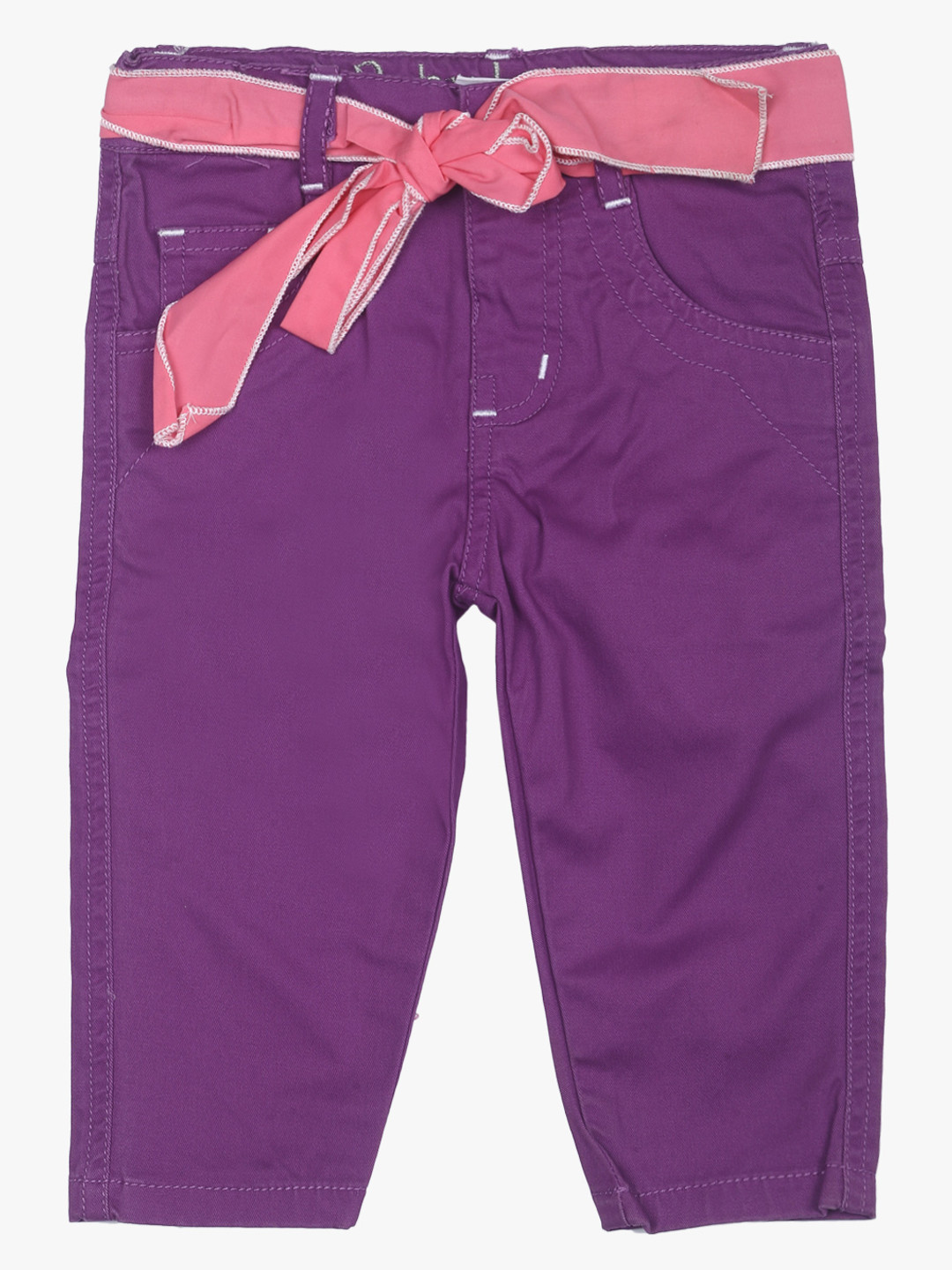 Purple Regular Fit Trousers