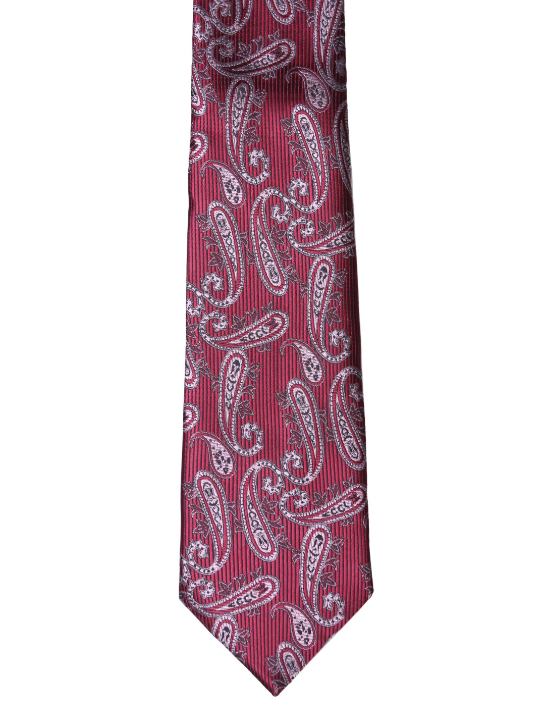 Tossido Men Maroon Woven Designed Broad Tie