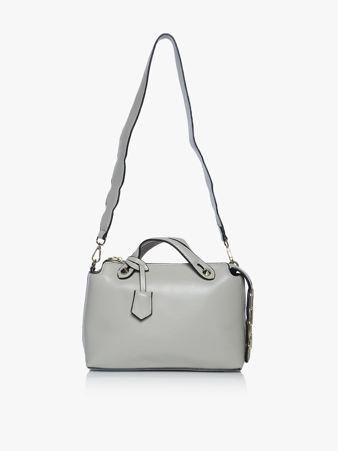 Grey PU Handbag