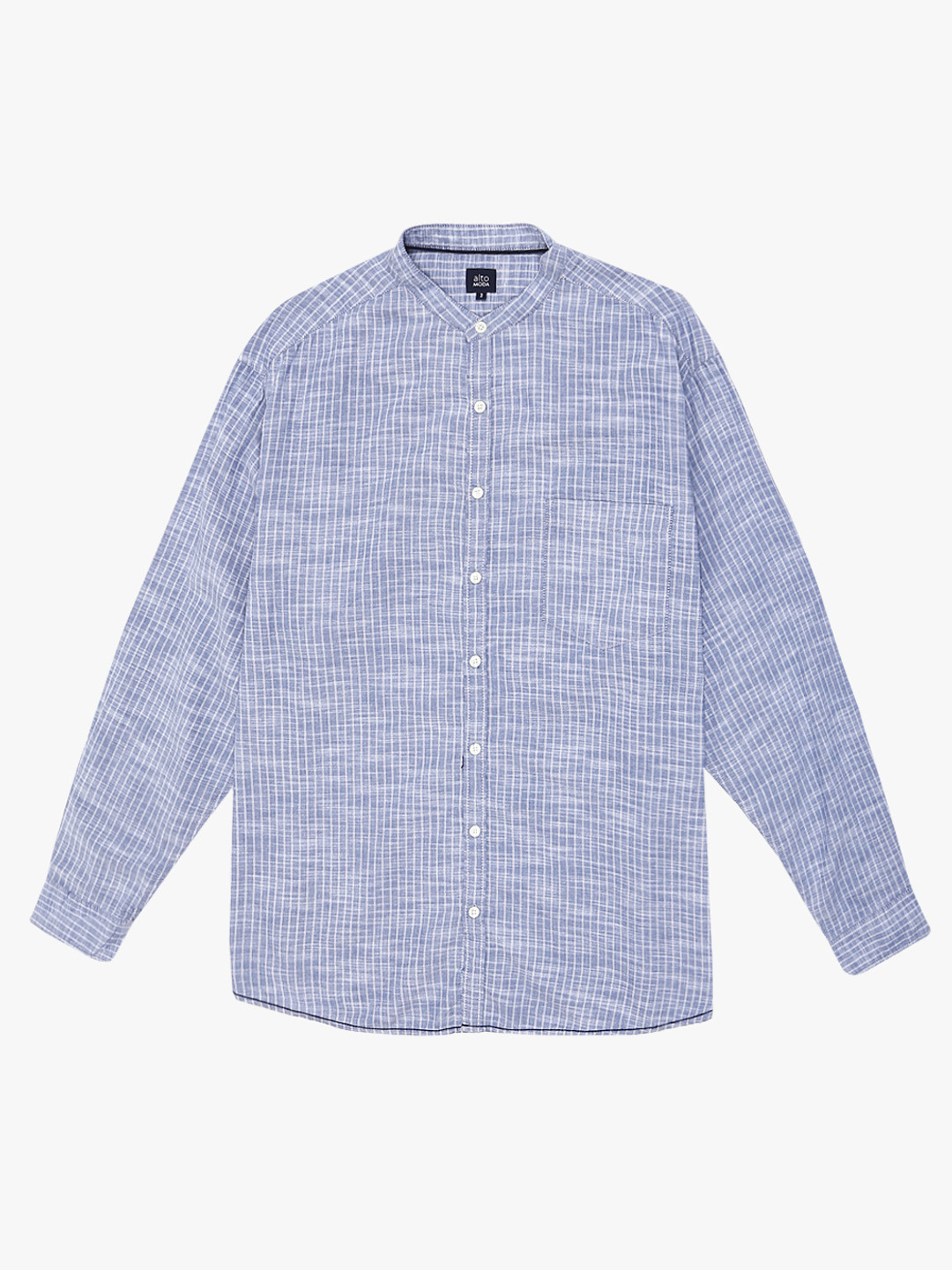 ALTOMODA by Pantaloons Plus Size Women Blue Regular Fit Checked Casual Shirt