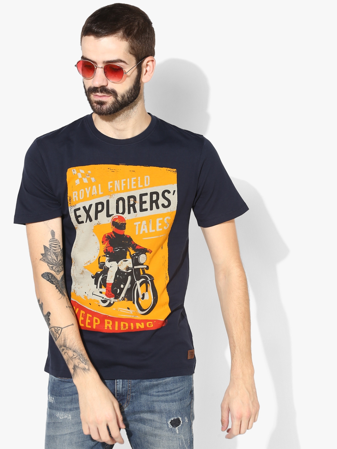 royal enfield t shirts myntra