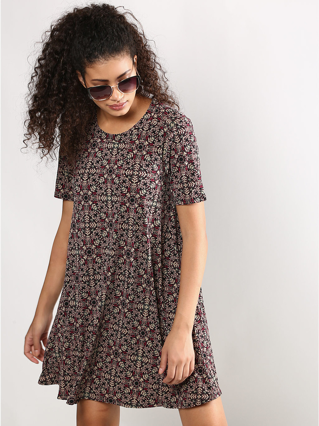 BCBGeneration Women Multicoloured Printed A-Line Dress