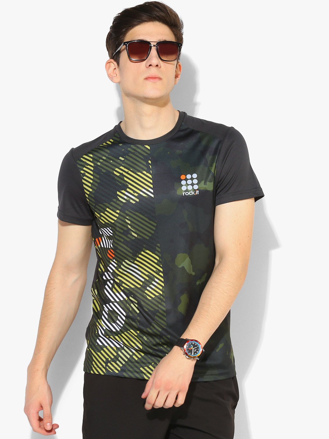 Dark Grey Round Neck T-Shirt